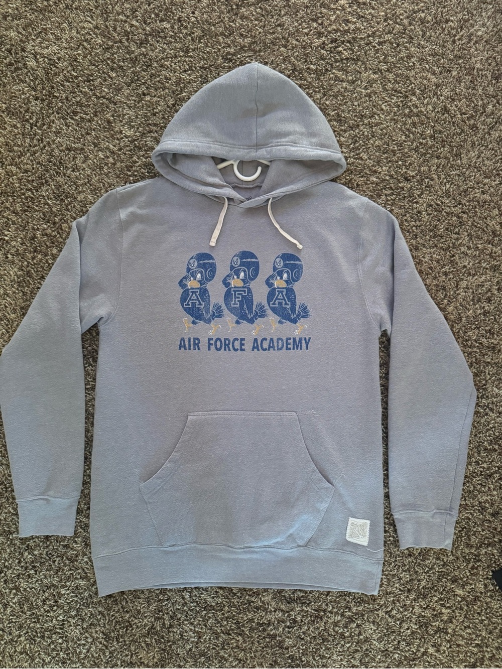 Original Retro Brand Light Blue Air Force Academy Hoodie Sweater